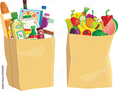Grocery shopping bags