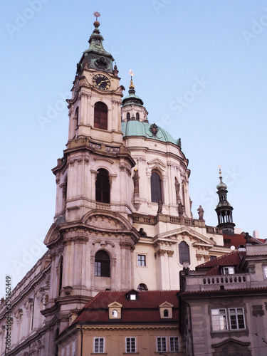 Chapel of St. Nicholas Cathedral in Prague. Baroque architecture.