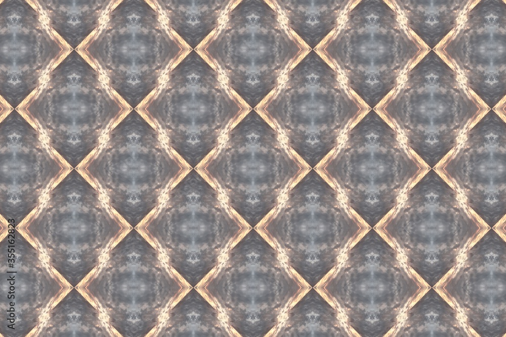 Fototapeta premium Unique background for wrappings paper, wallpaper, textile and surface design. Creative seamless pattern. Collage.