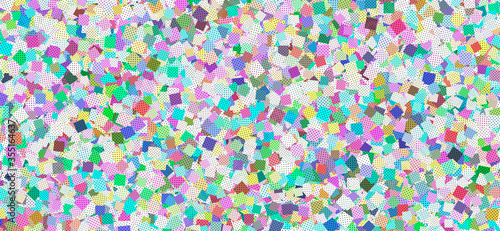 multicolored mosaic background of textured squares