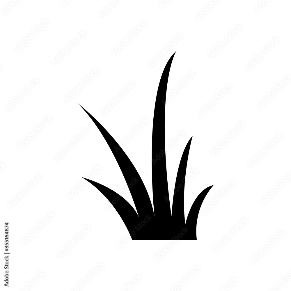Grass icon vector Grass icon vector