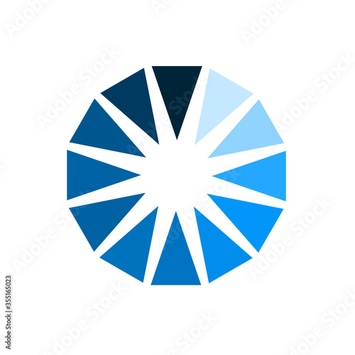 Circle loader. Wait load spinning circle preloader website template interface buffering waiting gif upload download, uploading indicator vector icon