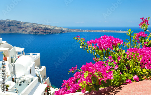 Santorini Oia Greece island postcard © Lenka_X