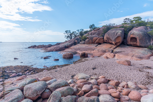 Sleepy bay at Freycinet National Park in Tasmania, Australia photo