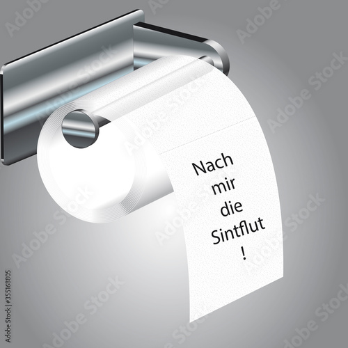 Toilettenpapier Sintflut