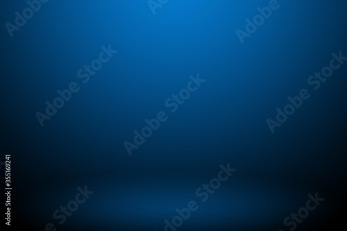 Blue gradient abstract studio background
