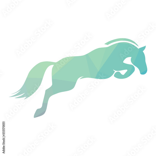 geometrical pattern inside abstract will horse