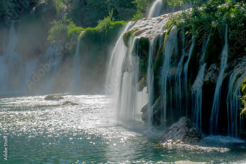 Waterfall in Croatia photo