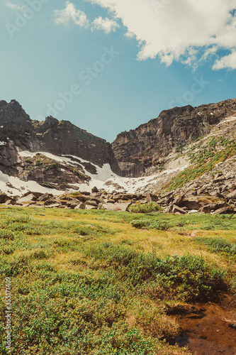 Sayan mountains in the summer in the national Park Ergaki rocks photo