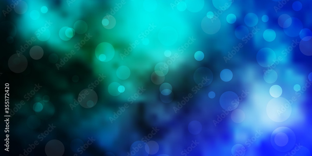 Light BLUE vector layout with circle shapes. Abstract illustration with colorful spots in nature style. Design for posters, banners.