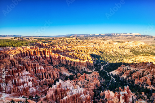 Bryce Canyon National Park at Sunrise, View from Inspiration Point, Utah