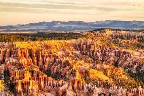 Bryce Canyon National Park at Sunrise, View from Bryce Point, Utah