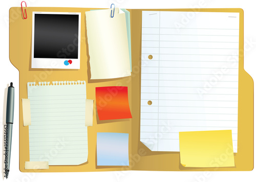 Folder with papers