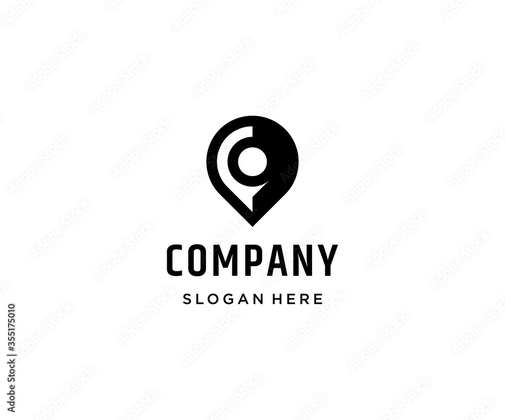 Point, location, gps logo design vector template Point, location, gps logo design vector template