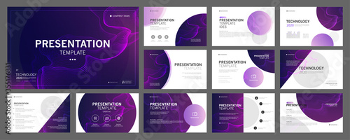 Business presentation templates set. use in presentation, flyer and leaflet, corporate report, marketing, advertising, annual report, banner, annual report brochure, company profile.