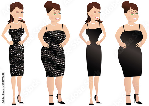 Larger woman and thinner woman