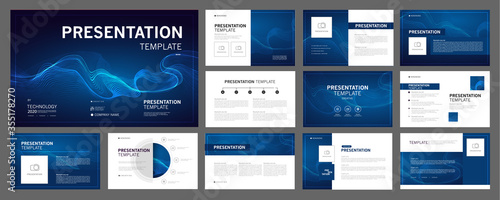 Business presentation templates set. use in presentation, flyer and leaflet, corporate report, marketing, advertising, annual report, banner, annual report brochure, company profile.