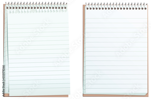 Lined ringbound notepads