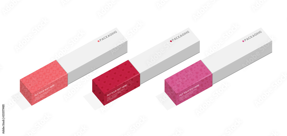 Box, packaging template for product vector design illustration. Box, packaging template for product vector design illustration.
