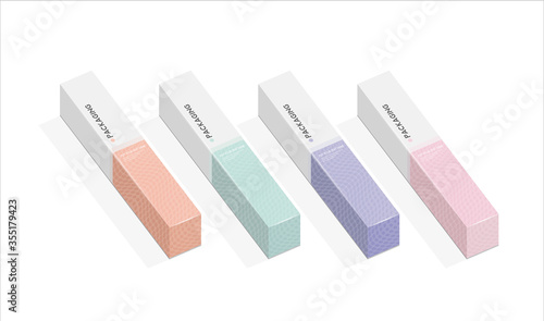 Box, packaging template for product vector design illustration.
