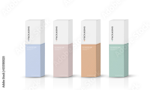 Box, packaging template for product vector design illustration.