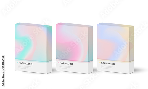Box, packaging template for product vector design illustration.
