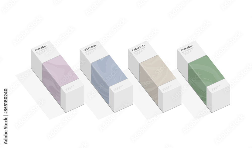 Box, packaging template for product vector design illustration. Box, packaging template for product vector design illustration.
