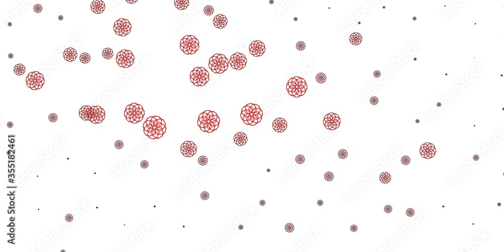 Light Red vector pattern with abstract shapes. Light Red vector pattern with abstract shapes.