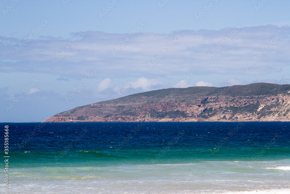 Seascape at Plettenberg Bay showing the peninsula