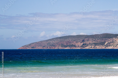 Seascape at Plettenberg Bay showing the peninsula © Peter