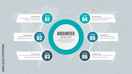 Corporate Business Infographic Element Premium Vector