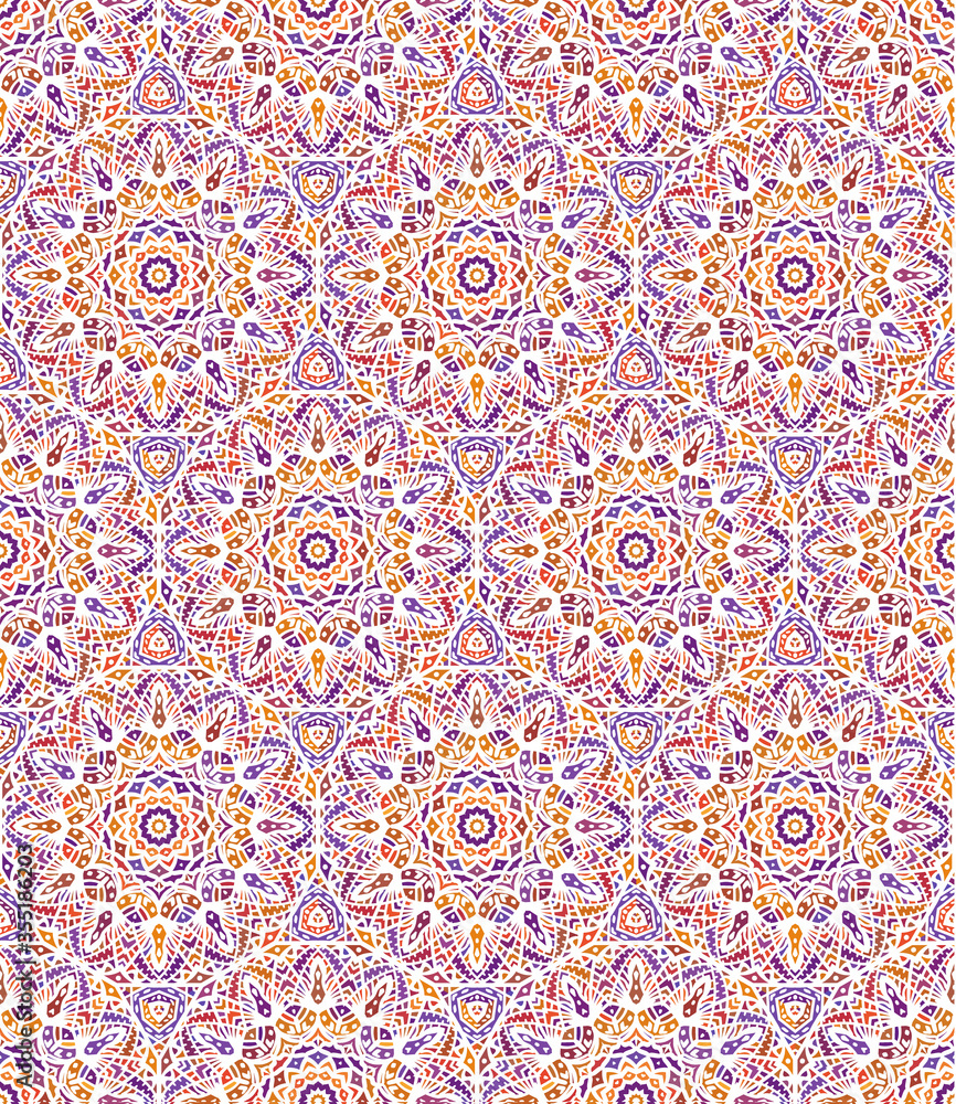 Seamless illustration of ethnic style arabesque pattern