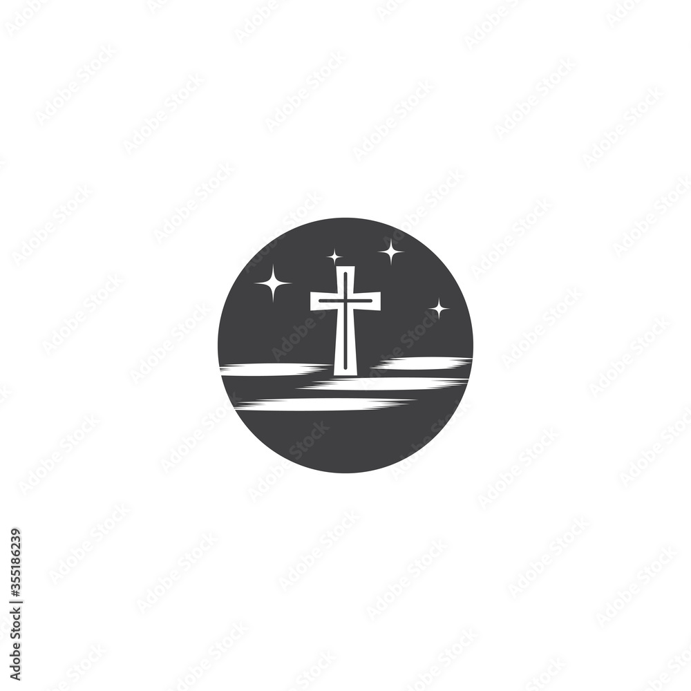Gravestone Logo Template vector symbol Gravestone Logo Template vector symbol