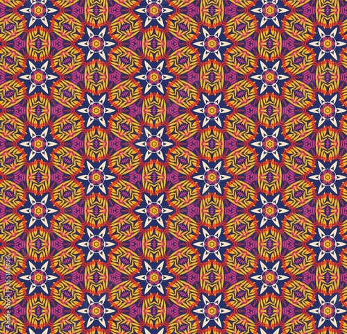 Abstract colorful seamless pattern design composition. Wallpaper, background. Eps 10