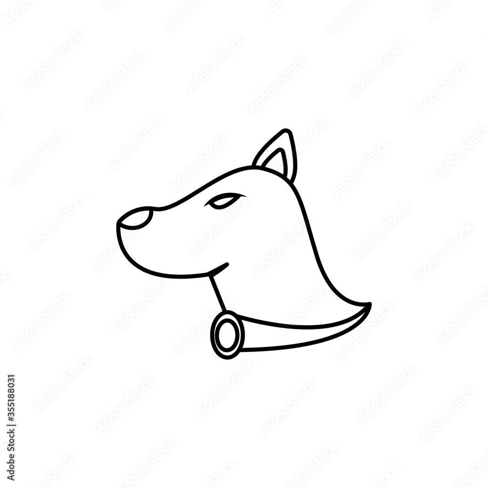 dog vector design template illustration