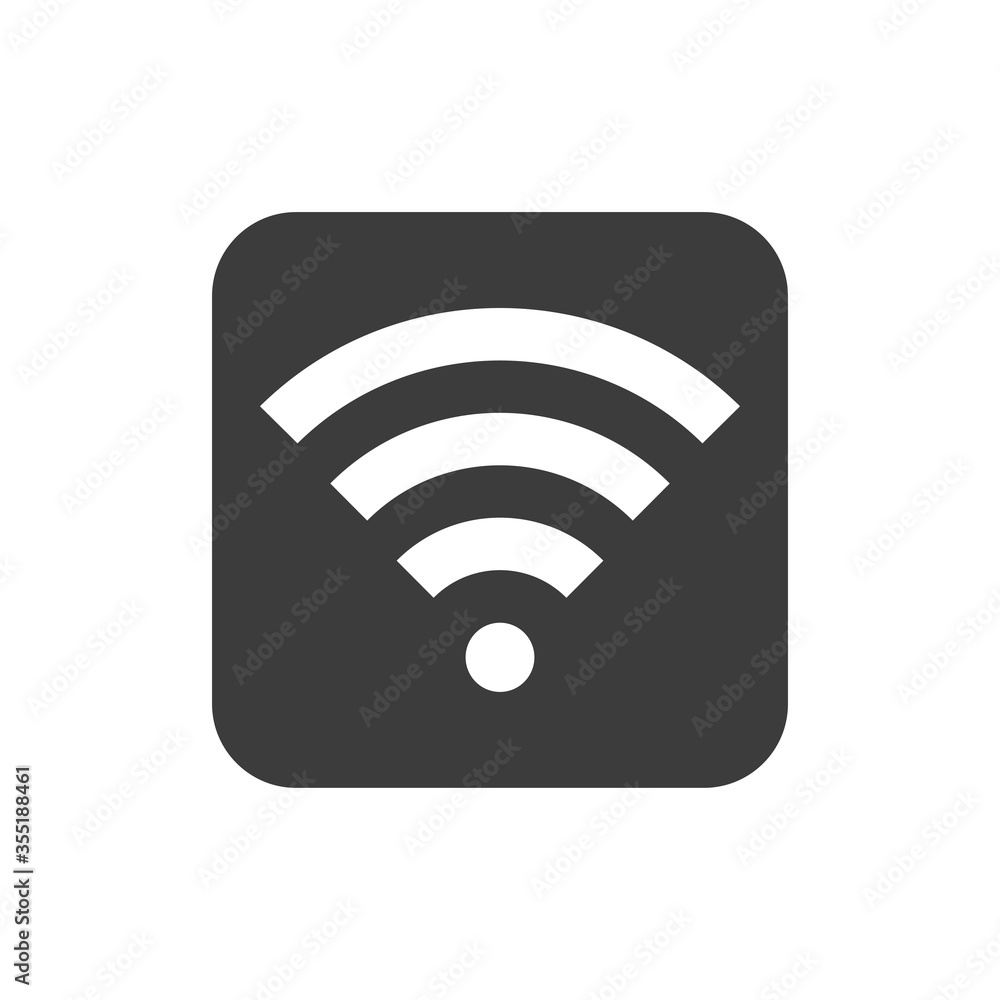 Wi-fi glyph black icon. Public navigation. Pictogram for web page, mobile app, promo. UI UX GUI design element. Wi-fi glyph black icon. Public navigation. Pictogram for web page, mobile app, promo. UI UX GUI design element.
