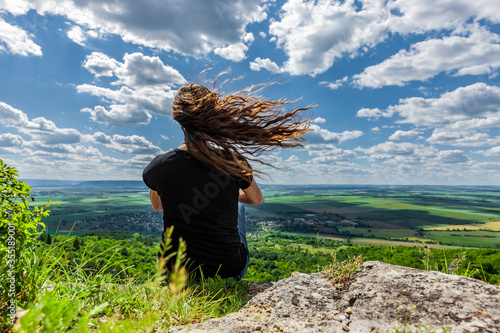 Panoramablick an den Klippen von Madara, Bulgarien