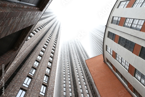 New buildings in housing residential complex 