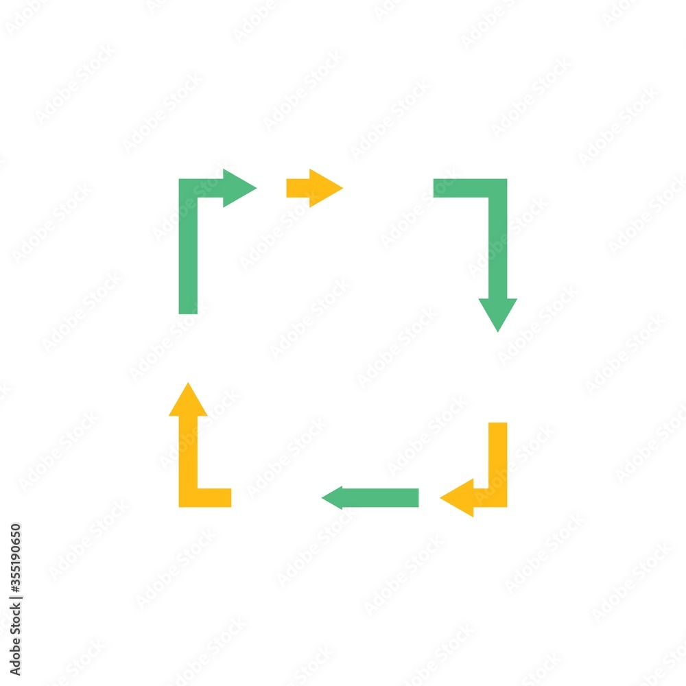 arrow square vector icon illustration arrow square vector icon illustration