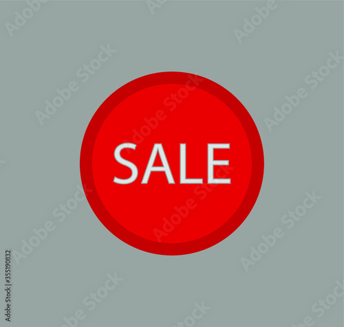 Set of sale labels, template. Blank labels, discount and price on paper. Special offer. Vintage. Vector illustration.