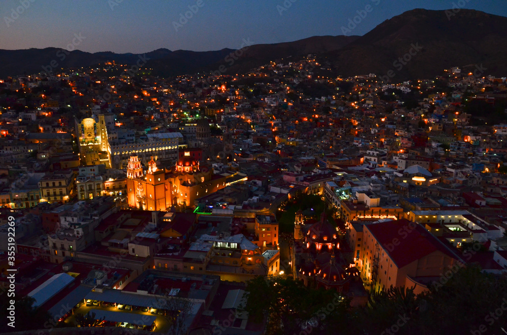 through the streets of Guanajuato.Mexico