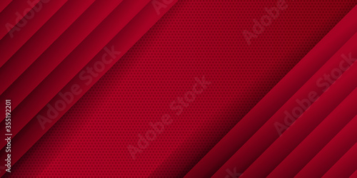 Modern black red abstract 3D lines background for presentation design. Vector illustration design for presentation, banner, cover, web, flyer, card, poster, wallpaper, texture, slide, magazine, and po