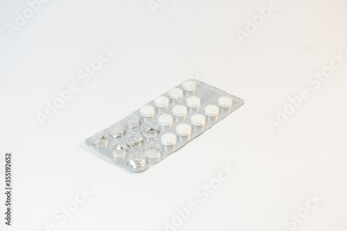 packs of pills isolated medical