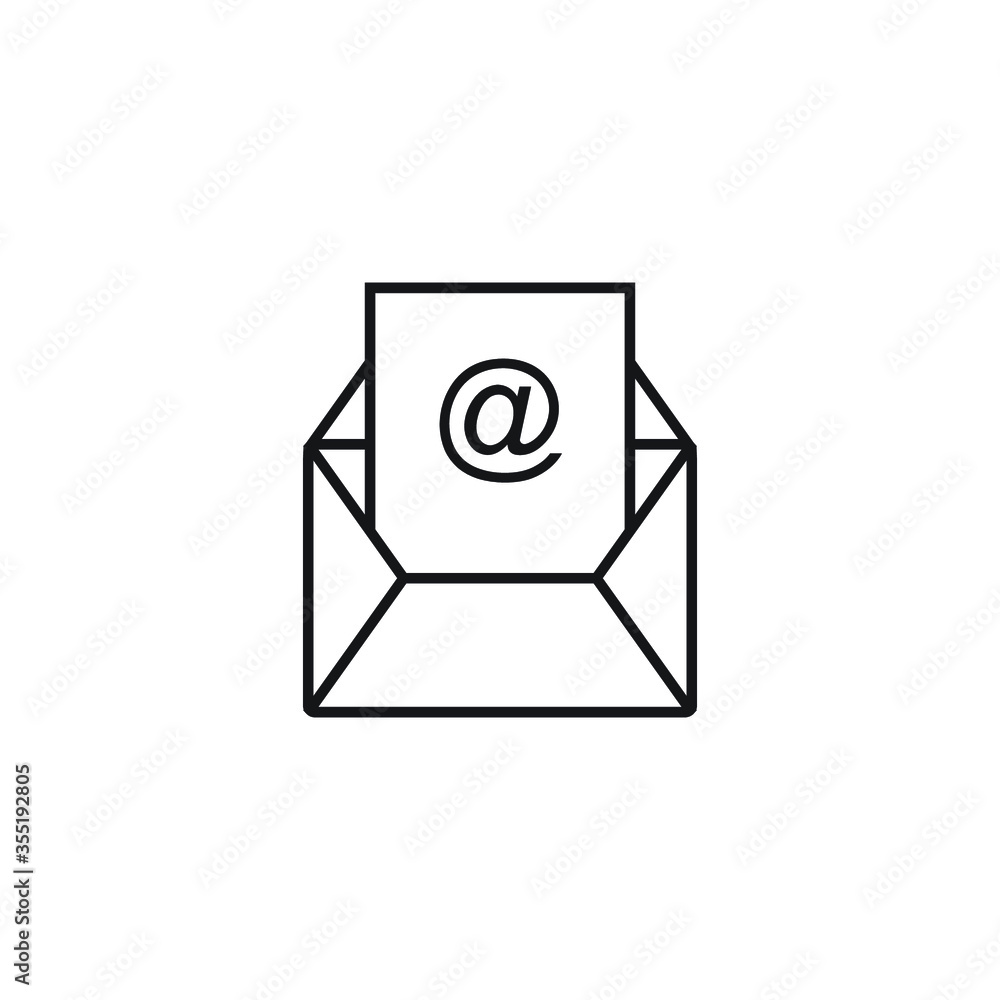 mail icon vector sign symbol mail icon vector sign symbol