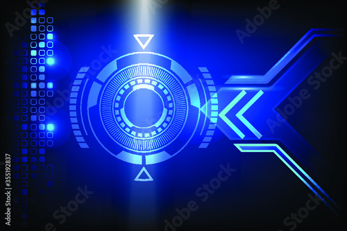 Vector Abstract technology blue background