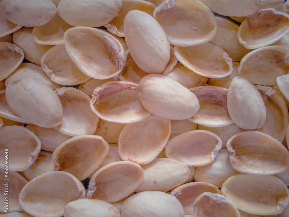 close up texture of empty shell nut pistachios close up texture of empty shell nut pistachios