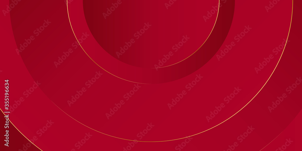Geometric circle red background Geometric circle red background