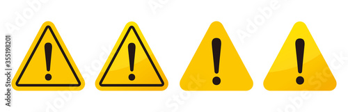 warning sign icon vector triangle