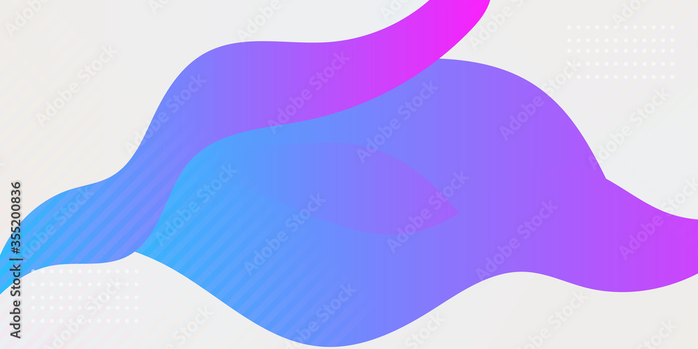 Gradient blue pink green purple geometric shape background with dynamic circle abstract