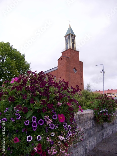 Stora kyrkan church in Ostersund, Sweden photo